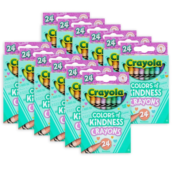 Colors of Kindness Crayons, 24 Colors Per Set, 288PK